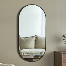 120cm Nova Oval Aluminium Wall Mirror